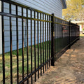 Factory Price High Quality Wrought Iron Powder Coated Black/Green Modern ISO9001 Certified House Main Gate Designs
