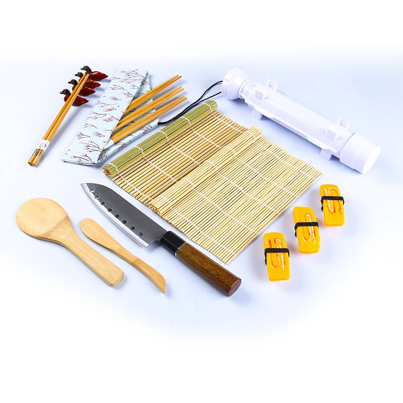 Sushi Making Kit Bazooka Roller Home Sushi Rolls Tool for Beginner Kids All in One Complete Sushi Set