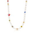 Wholesale Mens Jewellery Smily Face Pearl Choker Real Fresh Water Baroque Pearls Jewelry Necklace Custom Men Pearl Necklace