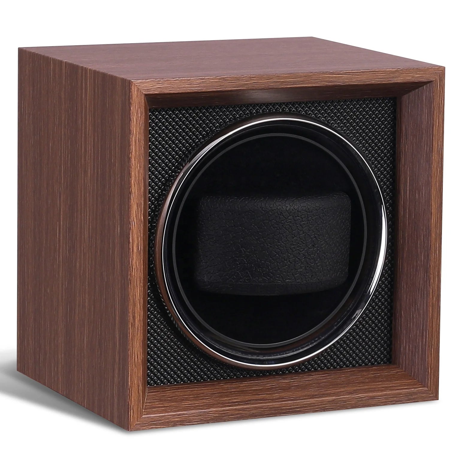 MINEESI Luxury Single Slot Automatic Watch Winder Box OEM ODM Wholesale Service Custom Logo Luxury Wooden Orbit Gyro Design