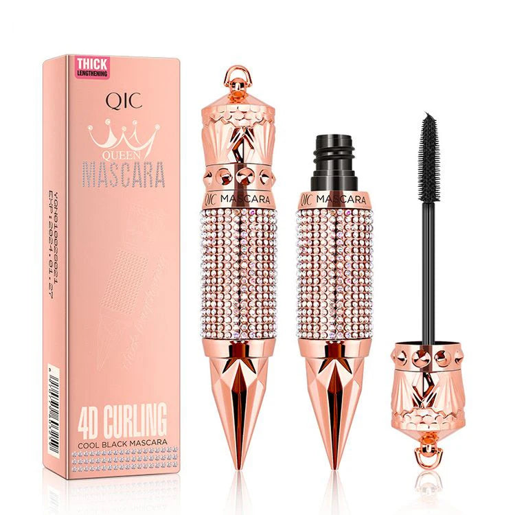 Wholesale Custom Private Label 4D Fiber Queen Mascara Waterproof Lengthening Long Lasting Black Mascara 4D Cream