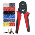 HSC8 6-6 0.25-6mm2 Hexagon Crimp Plier 1200PSC Terminal Crimper Ferrule Crimping Tool Kit