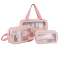 Clear PVC for Toiletry Organizer Foldable Zippered Cosmetic Pouch Bag Waterproof Makeup Storage Vanity Beauty Bag Clear Cosmetic MegaBDM