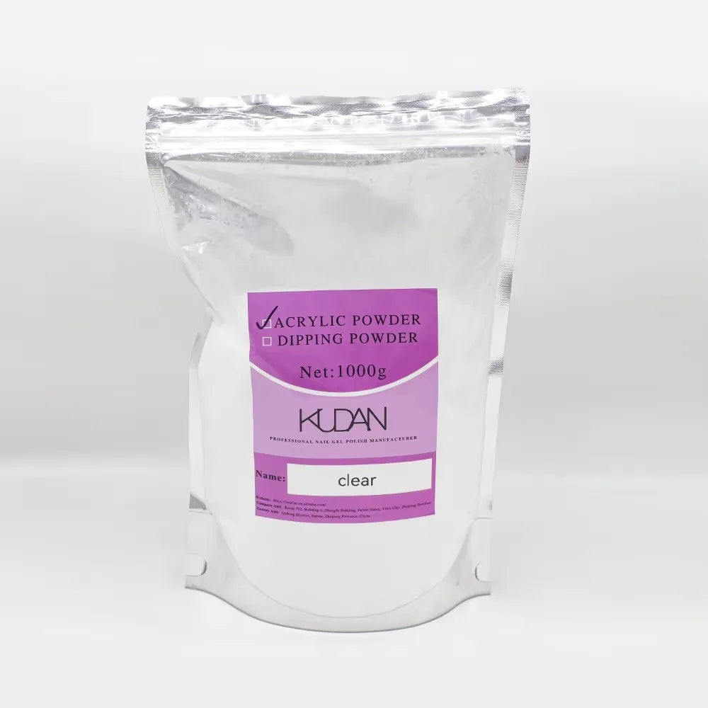 Bag Pack Custom Cheap Wholesale Price Cheap Acrylic Powder Direct Sales Price 1KG Bag Nail Clear Bulk Acrylic Powder
