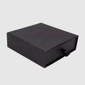 Custom 9*9*3cm Emboss Logo Drawer Jewelry Box Packaging With Gift Bag and Gift Card Inside Valentine Gifts Jewelry Packaging