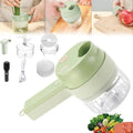 4 in 1 Wireless Food Processor Electric Vegetable Cutter Set Mixer Food Slice for Mincing and Slicing Garlic Ginger