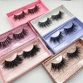 3pairs 3d Mink Hair Natural Short False Full Strip Lashes Long Dramatic 25mm  Real 100% Mink Eyelashes Wholesale