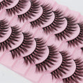 Abestyou 3d Fluffy Mink Lashes Naturel 10mm Individual Full Strip Fake Eyelashes Cosmetics Products Diy Eyelash Extension