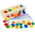 Factory Customize Children Intelligence Knowledge Color Shape Sorting Box Montessori Educational Matching Gift Toys for Kids