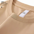 Shoulders  Custom Design Tshirts Men' Tshirt Plain T Shirt Streetwear Oversized Rib Crewneck Heavyweight Cotton T-shirt For Men
