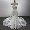 Jancember LSQX040 Boho Latest African Mermaid Wedding Gowns Dress for Women