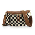 New Arrival Checkered  Chest Bag with Small Pouch Fashion New Style Crossbody Waist Bag Trendy Fanny Pack for Women
