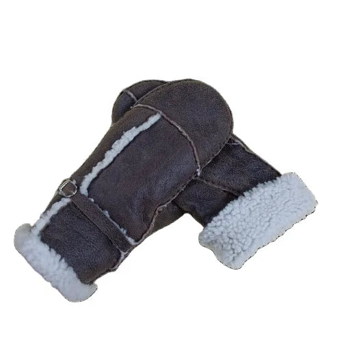 Sample Support China Manufacture Factory Low Price Classic Fashion Best Quality Design Double Faced Sheepskin Mittens