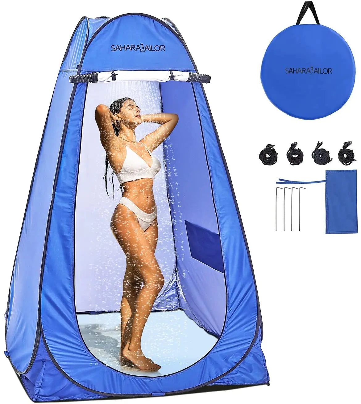 Sailor Portable Outdoor Shower Tent Great Camper Accessory Privacy Tent for Dressing Similar Home Bathroom Pop-up Design Camping MegaBDM
