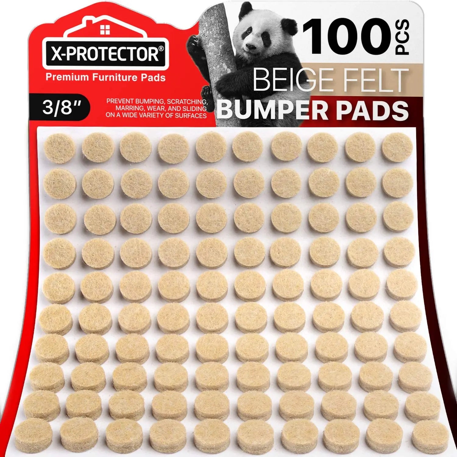 Adhesive Felt Furniture Cushion Chair Back Cushion to Protect Hardwood Floor From Scratches