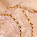 Dreamshow Waterproof Chain Necklace Gold Plated Jewelry Stainless Steel Choker Bijoux Acier Inoxydable