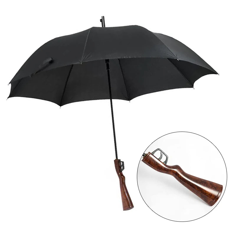 Guangzhou High End Umbrella Wooden Handle Umbrella Print Big Size Umbrella with logo Custom logo Prints