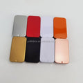 60x34x10mm 10ml Food Grade Embossed Container Sliding Tin Box Mint Candy Rectangular Tinplate Metal Push Pull Slide Lid