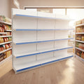 Hot Sale White Heavy Duty Metal Freestanding Store Display Rack/Shelves Supermarket Gondola Shelf