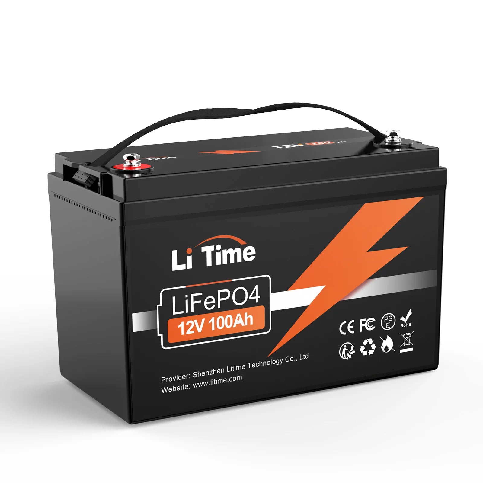 LiTime 12V 100Ah LiFePO4 Lithium Deep Cycle Battery for Golf Cart Trolling Motor Home Energy Storage Rvs& Trailer