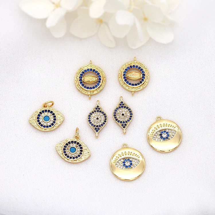 Bulk Eye Designer Bracelet Charms for Jewelry Making