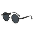 2024 Personalized Vintage Metal Eyeglass Frame Rack Circle Frame Novel Design Low Price Gothic Steampunk Sunglasses
