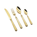 304ss High Grade Quality Royal Mirror Gold Plated Gleaning Shape Stainless Steel Cutlery Set