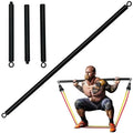 Workout Bar Fits All Resistance Bands with Clip Exercise Bars for Fitness Home Gym Workout Full Body