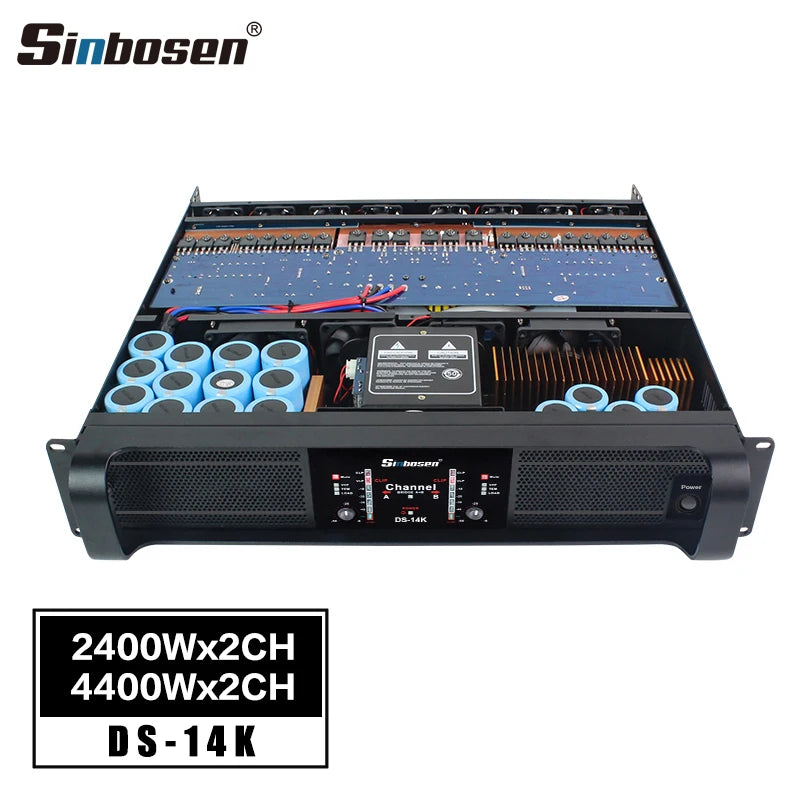 DS-14K Professional Audio Speaker  Music 5000 Watts 4 Channel Karaoke Power Amplifier