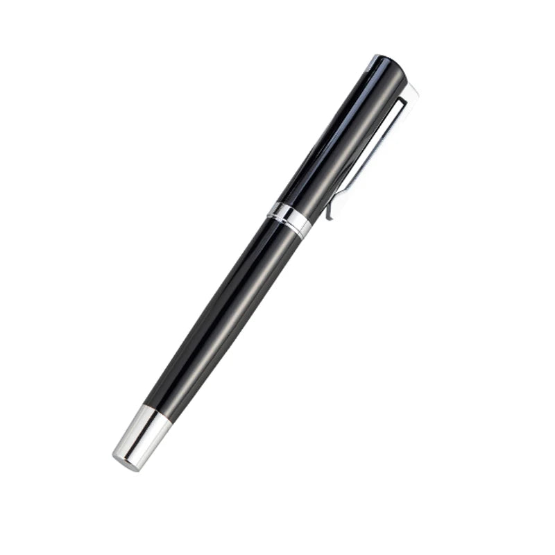 Fancy Executive logo Personalized Pen Liquid Ink Business Signature Over 40g Heavy Metal Black Luxury Gift Pen