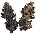 Many Small Flowers Sequins With Rhinestones  Iron on Dress or T  Shirt!