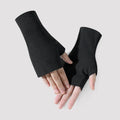 Custom logo Fingerless Women Winter Half Finger Gloves