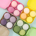 4Pcs Colored Box Makeup Sponge Set Soft Non Latex Beauty Eggs Blender Dry Wet Use Foundation Concealer Powder Cosmetic Sponges