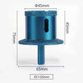 Raizi Vacuum Brazed Diamond Core Bit Basin Hole Opener Flume Basin Sink Hole Saw 45-65mm