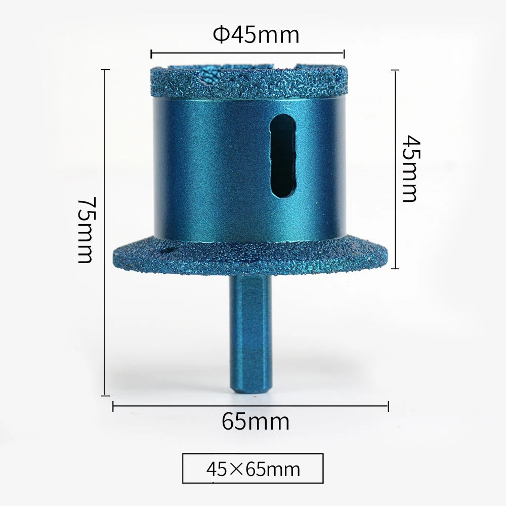 Raizi Vacuum Brazed Diamond Core Bit Basin Hole Opener Flume Basin Sink Hole Saw 45-65mm
