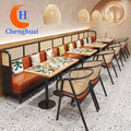 Luxury Restaurant Furniture Designs Sofa Bar Booth Seat Dining Table Set Commercial Furniture MegaBDM