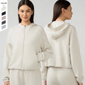 Autumn  Winter Skin Friendly Women's Hoodie Double-sided Pockets Yoga Loose Fitting Hoded Sports Women's Hoodie