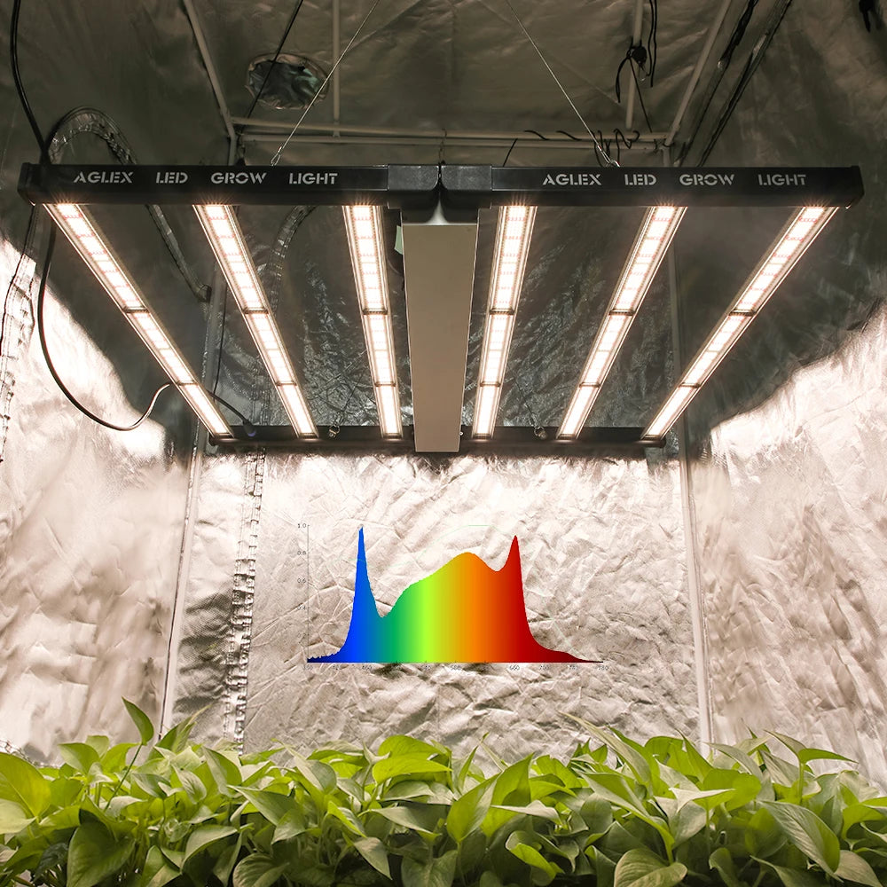 720W Foldable Full Spectrum IP65 Aluminum LED Grow Lights Dimmable LM281B Chip 3-Year Warranty for Indoor Vertical