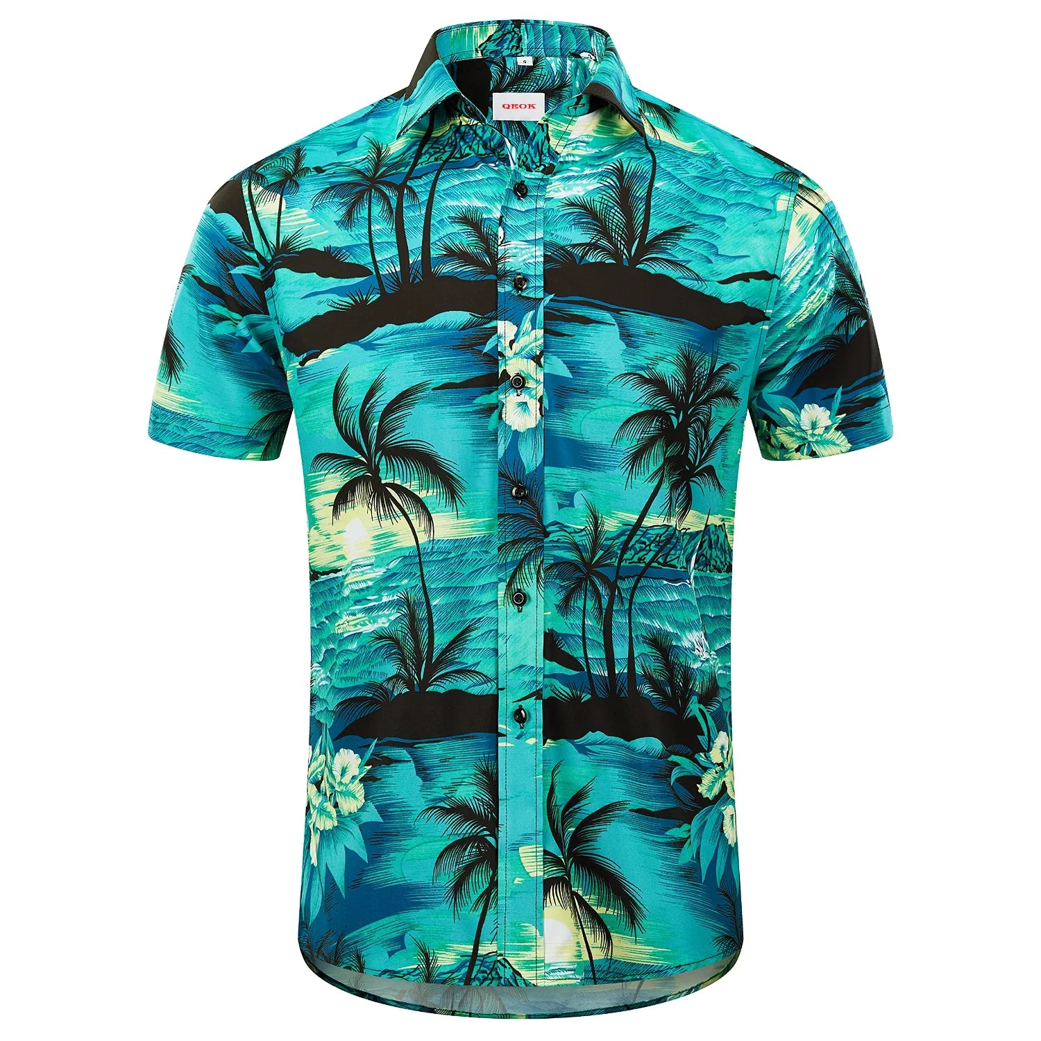 Fashion Hawaii Design Sublimation Printing 100% Polyester Men Polo Tshirt