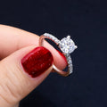 Fashion Jewelry 1ct Moissanite Wedding Ring 14K Solid White Gold/yellow Gold Moissanite Engagement Ring