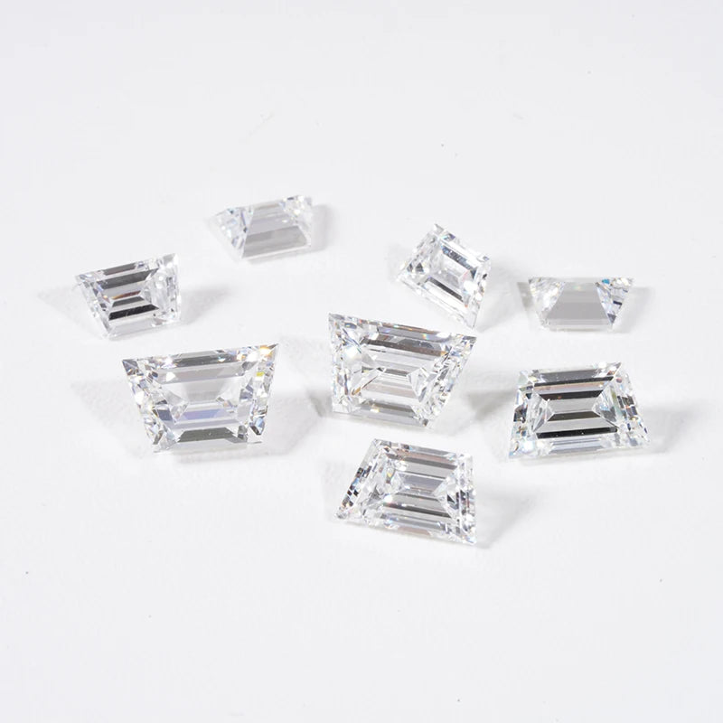 Starsgem Trapezoid Good Quality Wholesale Loose Fancy Cutting Def Vs Lab Grown Diamond for Making Earrings