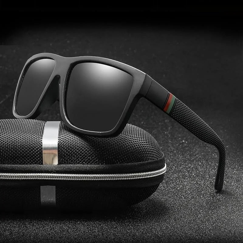 Men Driving Square Sun Glasses Shades Outdoor UV Protection Cycling Vintage Male Polarized Sunglasses Lentes De Sol Hombre