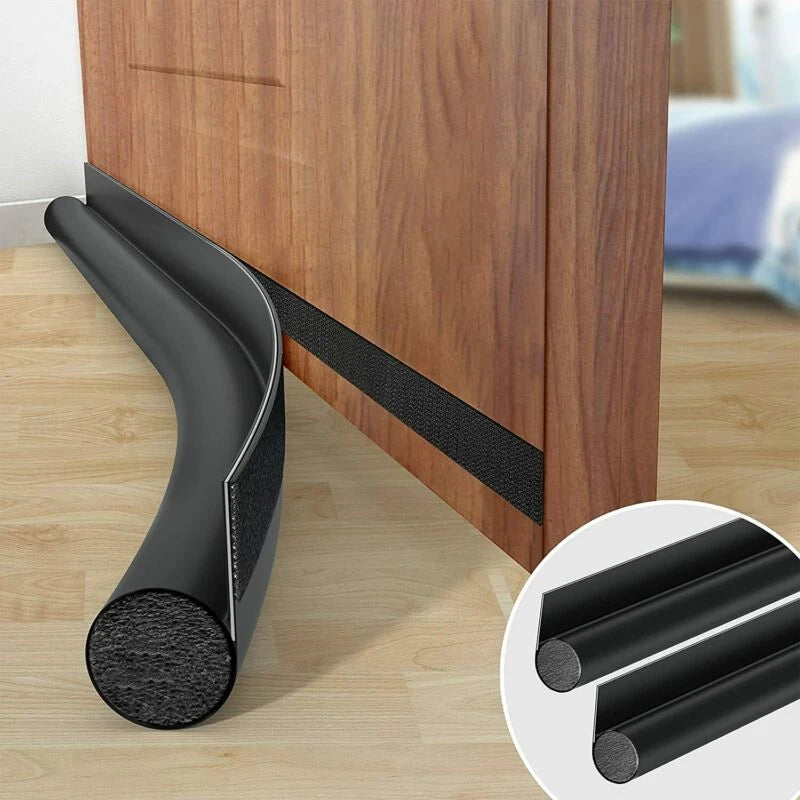 One Sided Door Insulator With Hook and Loop Self Adhesive Tape Seal for Bottom Door Under Door Draft Stopper Modern Customized