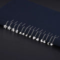 Wholesale Small Star butterfly Half Moon Charmslong Earrings Silver 999 Women China Manufacturer Supplier