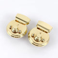Deepeel AL157 46mm Luggage Hardware Accessories Press Button Locks for Bag Decoration Spring Buckle Purse Closure Mortise Lock
