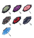 Umbrella Manufacturer China Customized Printing Inside Double Layer Inverted Umbrella