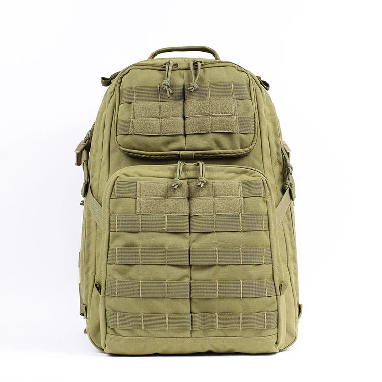 GAF Outdoor Waterproof 1000D Nylon 55L Tactical Hiking Backpack with Polyester Lining and Zipper Closure