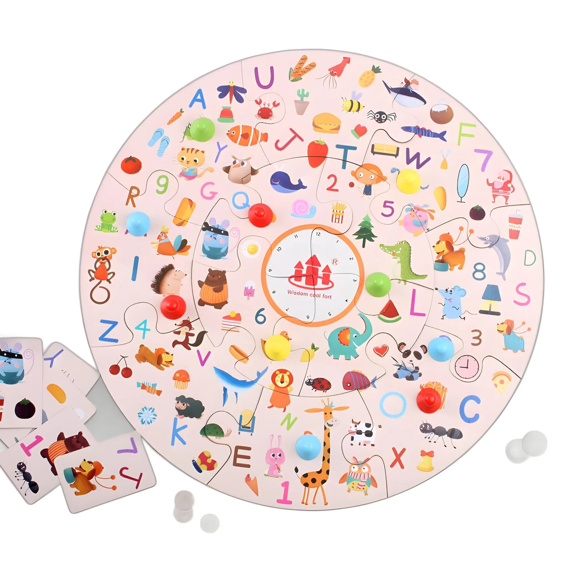 Children's Montessori Wooden Detective Puzzle Desktop Interactive Game Educational Christmas Gift Memory Toys for Boys Girls MegaBDM