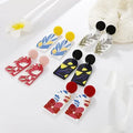 Bohemian Plant Earring Statement Drop Dangle Earrings Fashion Jewelry Acrylic Resin Stud Earrings 2021 for Women