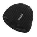 Knit Beanie Winter Thick Solid Fleece Lined Beanie Hats for Women Men Warm Beanies